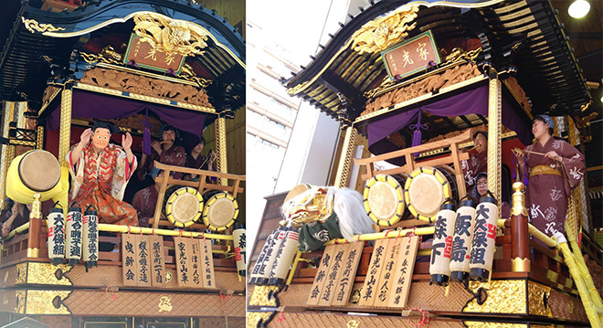 小江戸蔵里にて榎会囃子連