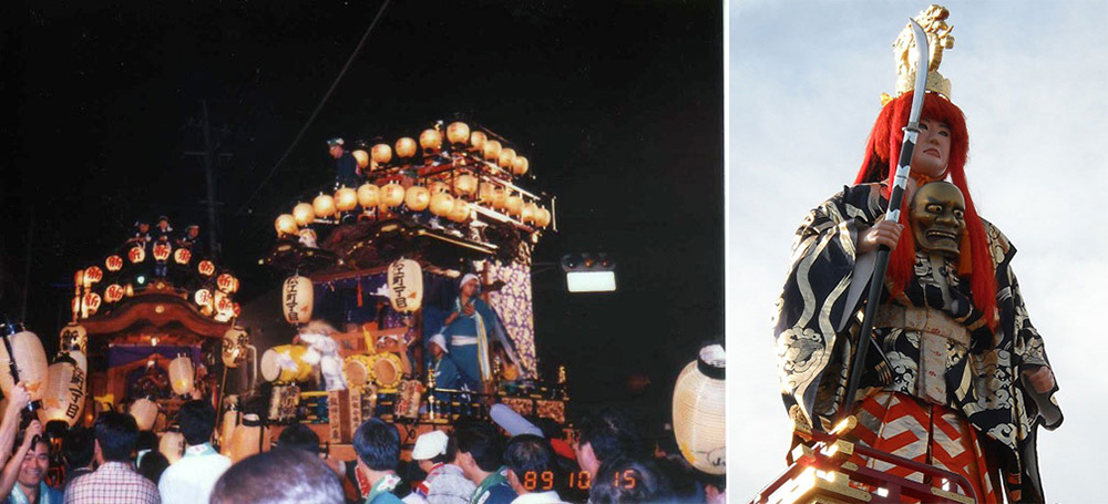 龍神の山車（平成元年　川越まつり）と龍神